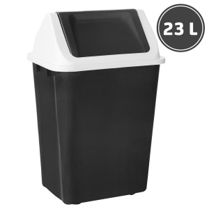 Plastic trash bins and urns Garbage bin cap, black (23 l.)
