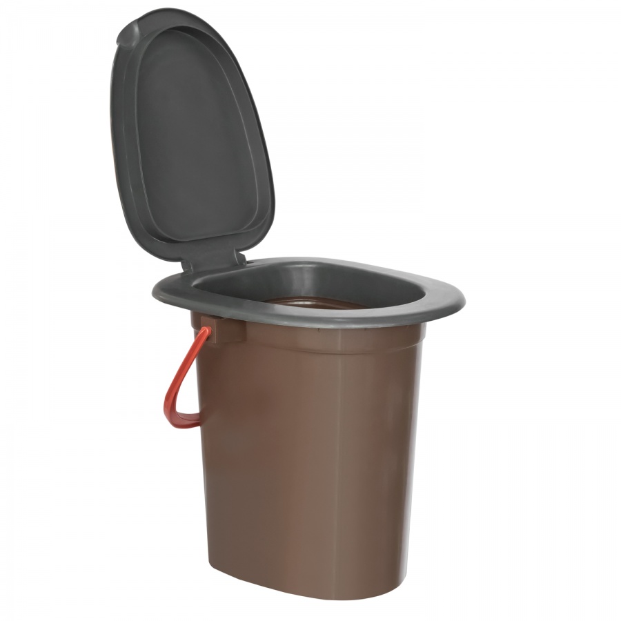 Bucket-toilet with lid