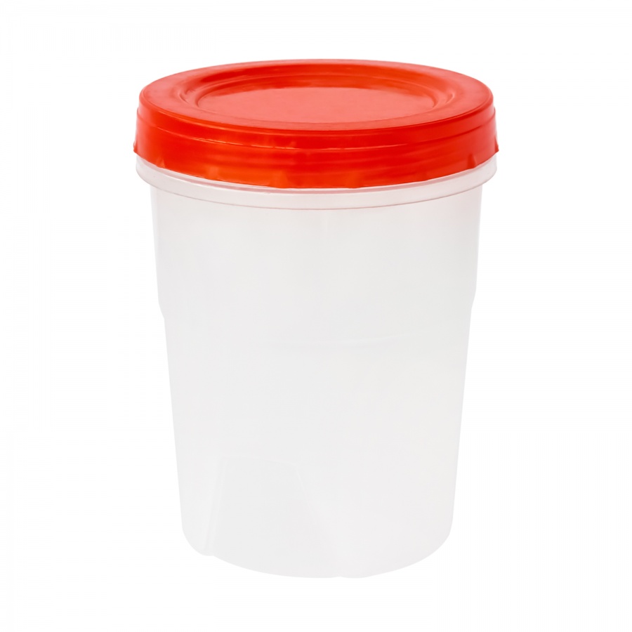 Plastic can with lid (600 ml.)