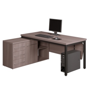 Office and work tables Table with a curbstone 