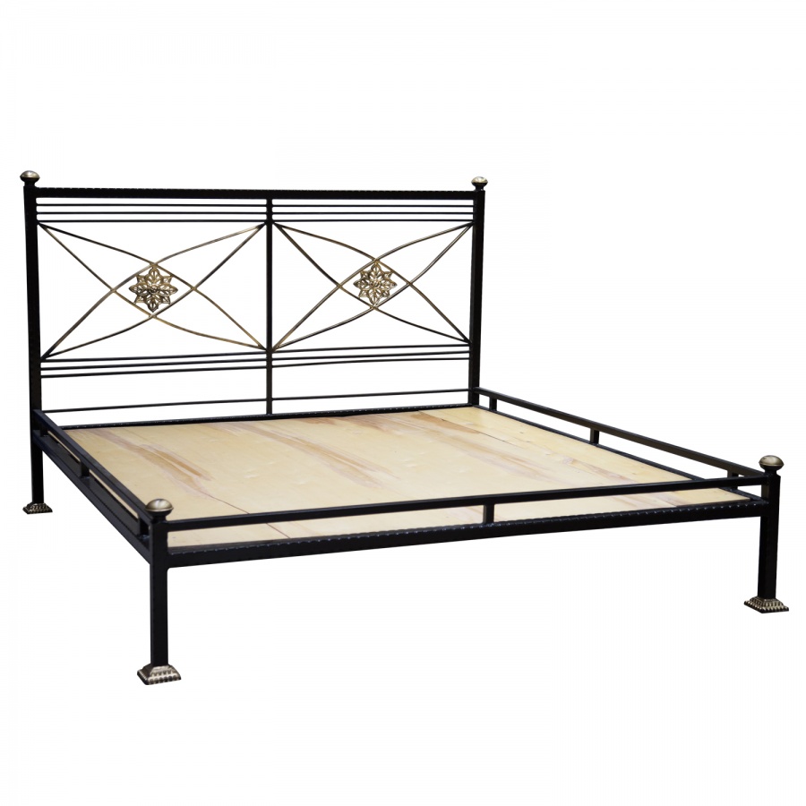 Кровать Вояж (2-х спальная, с коваными элементами)