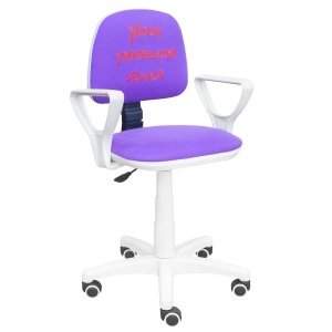 Классические компьютерные кресла Милано Н + вышивка (изготовление на заказ)