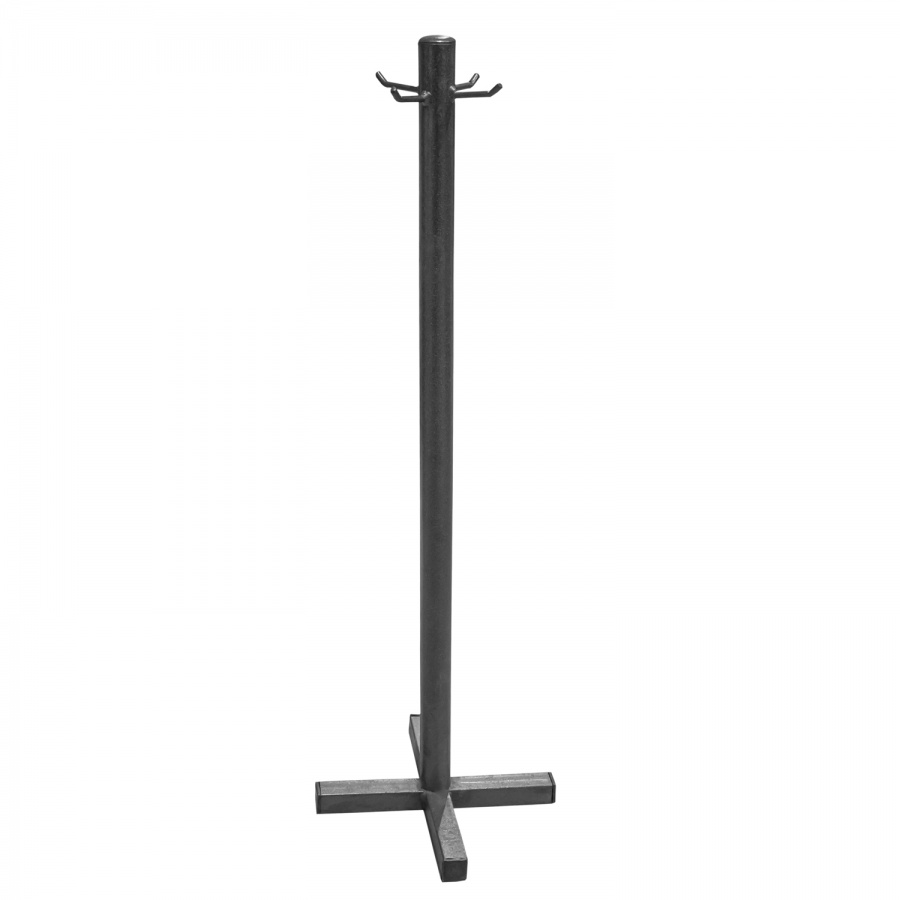 Metal rack for fireplace accessories