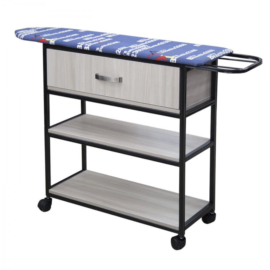 Drawer unit with pull-out shelf + ironing board stand