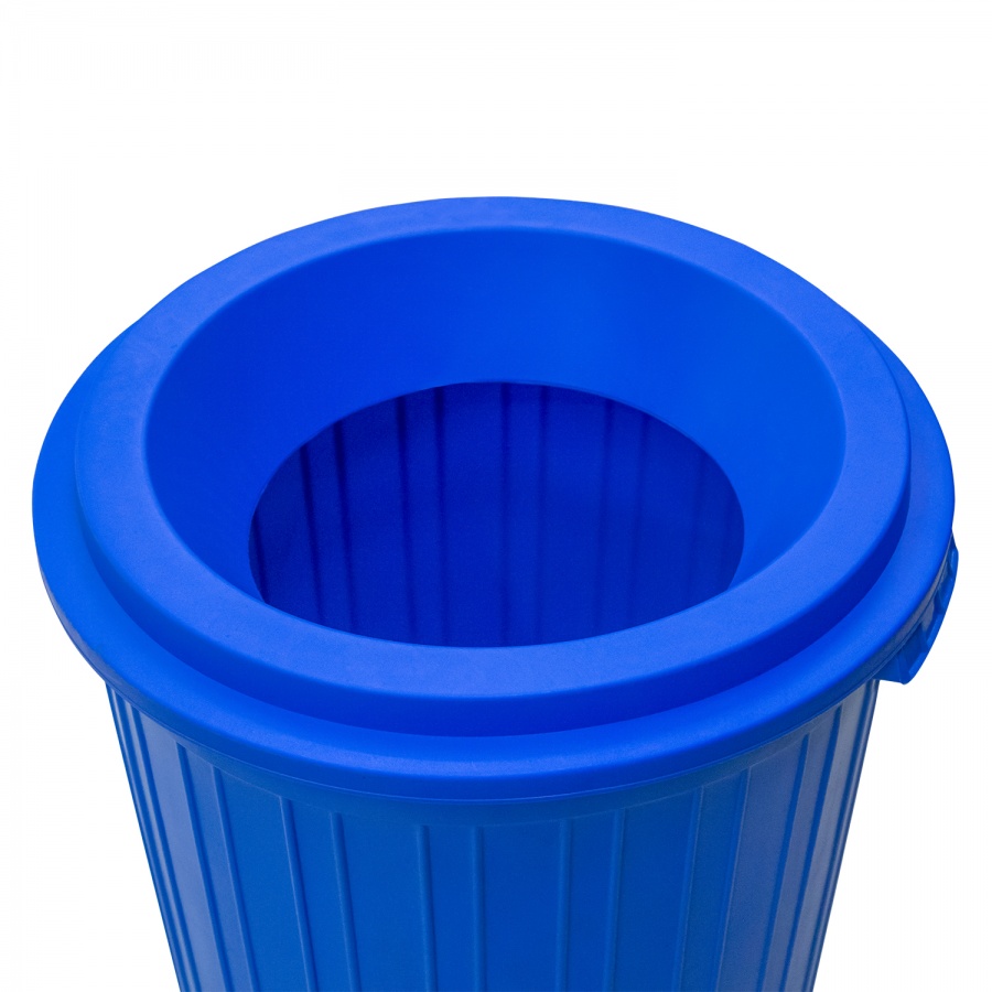 Trash can with funnel-shaped lid 75 l.
