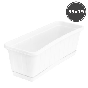 For garden Rectangular pot with stand (53 sm)
