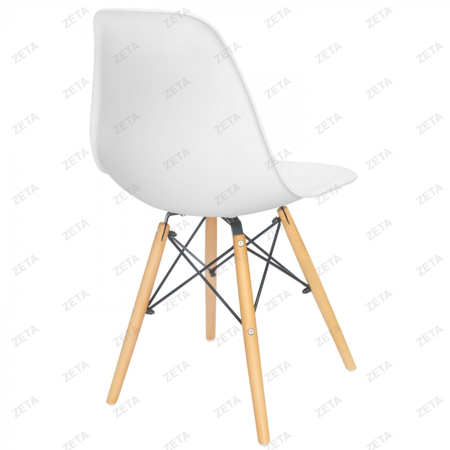 Стул пластиковый С06 (белый) (ВИ)