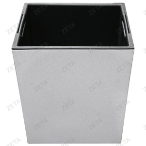 Цветочные горшки Кашпо для цветов М (с внутренним горшком) белый мрамор