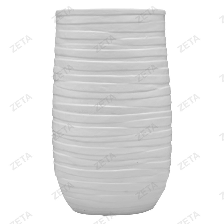 Кашпо для цветов Лайн Б белое