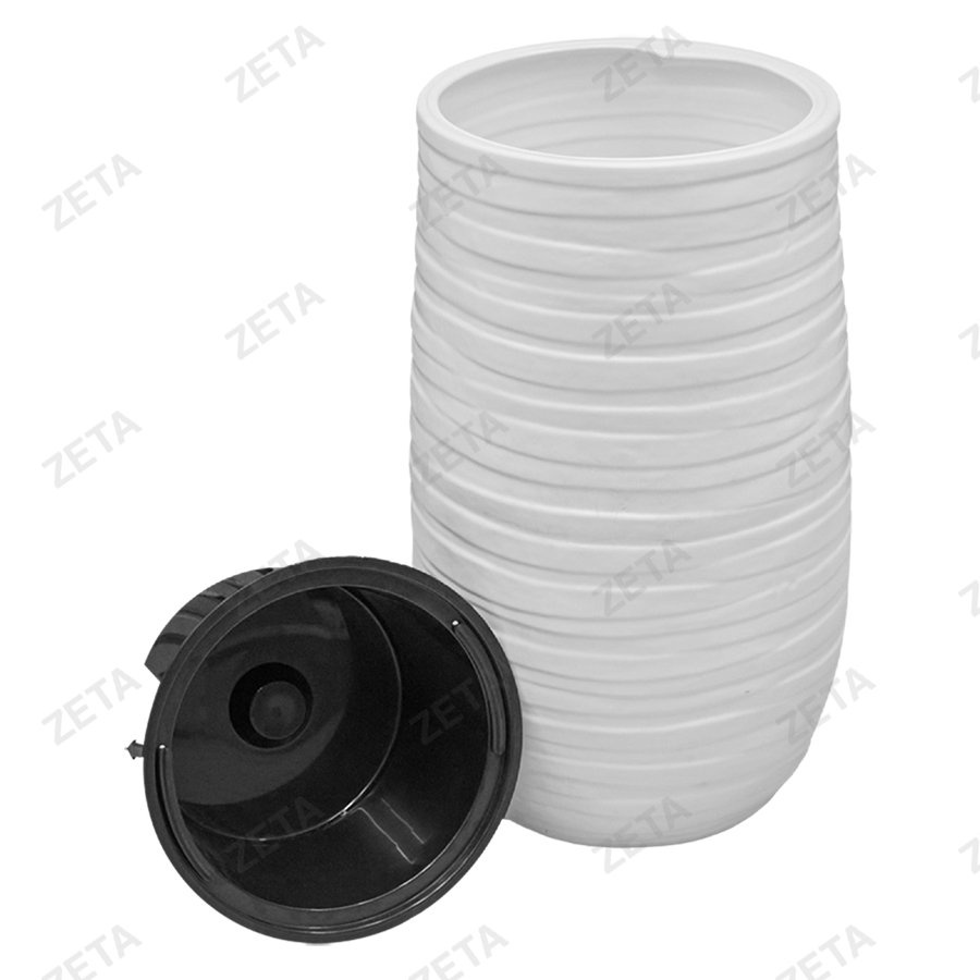 Кашпо для цветов Лайн Б белое